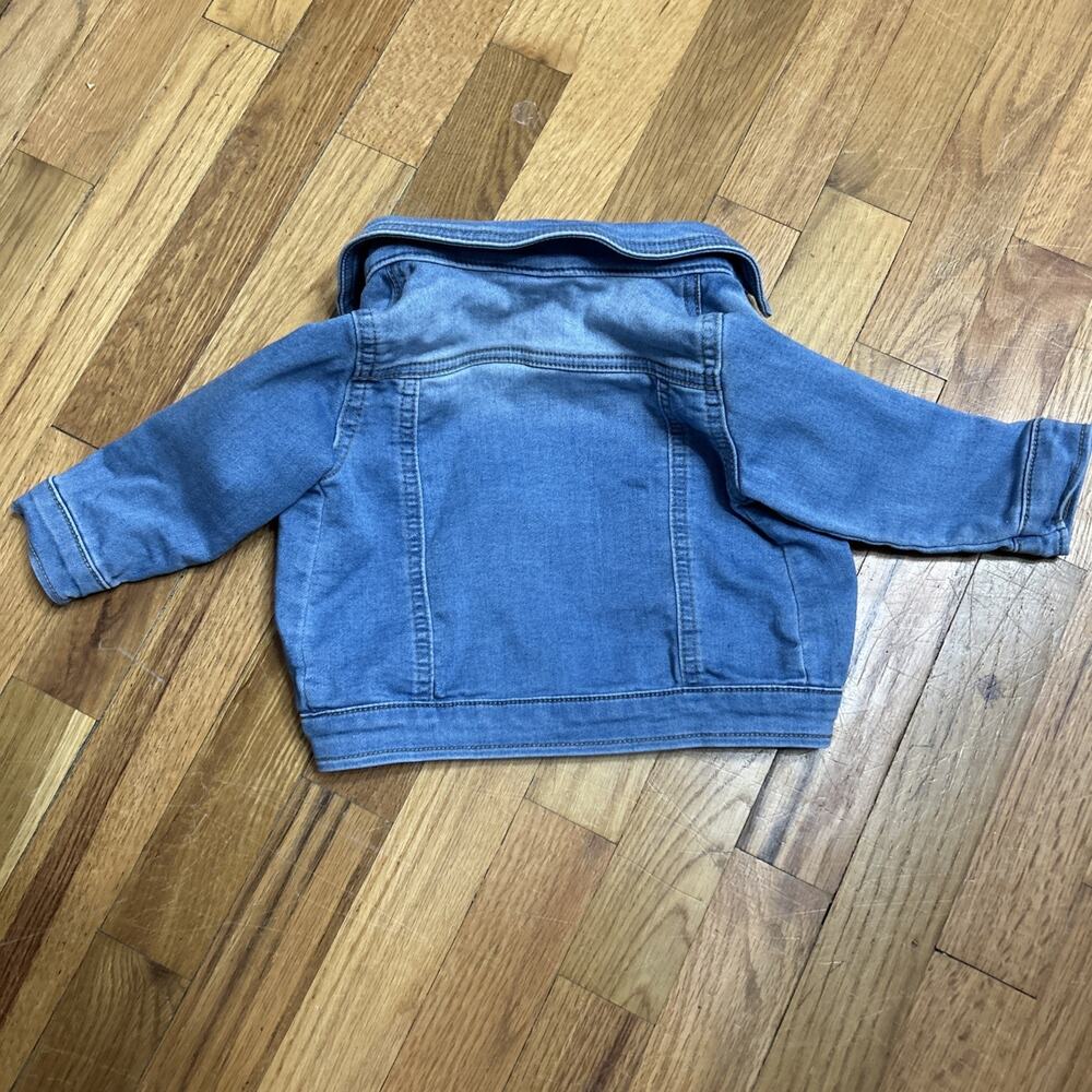 Cat & Jack Baby Stretch Denim Jean Jacket Snap Closure size 12 Months - Picture 4 of 5